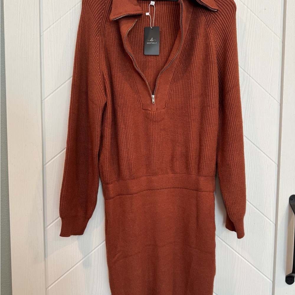 a new day Terracotta Long Sleeve Dress